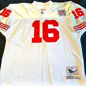 Mitchell & Ness Throwbacks Joe Montana #16 Authentic Super Bowl Jersey 56 , $52